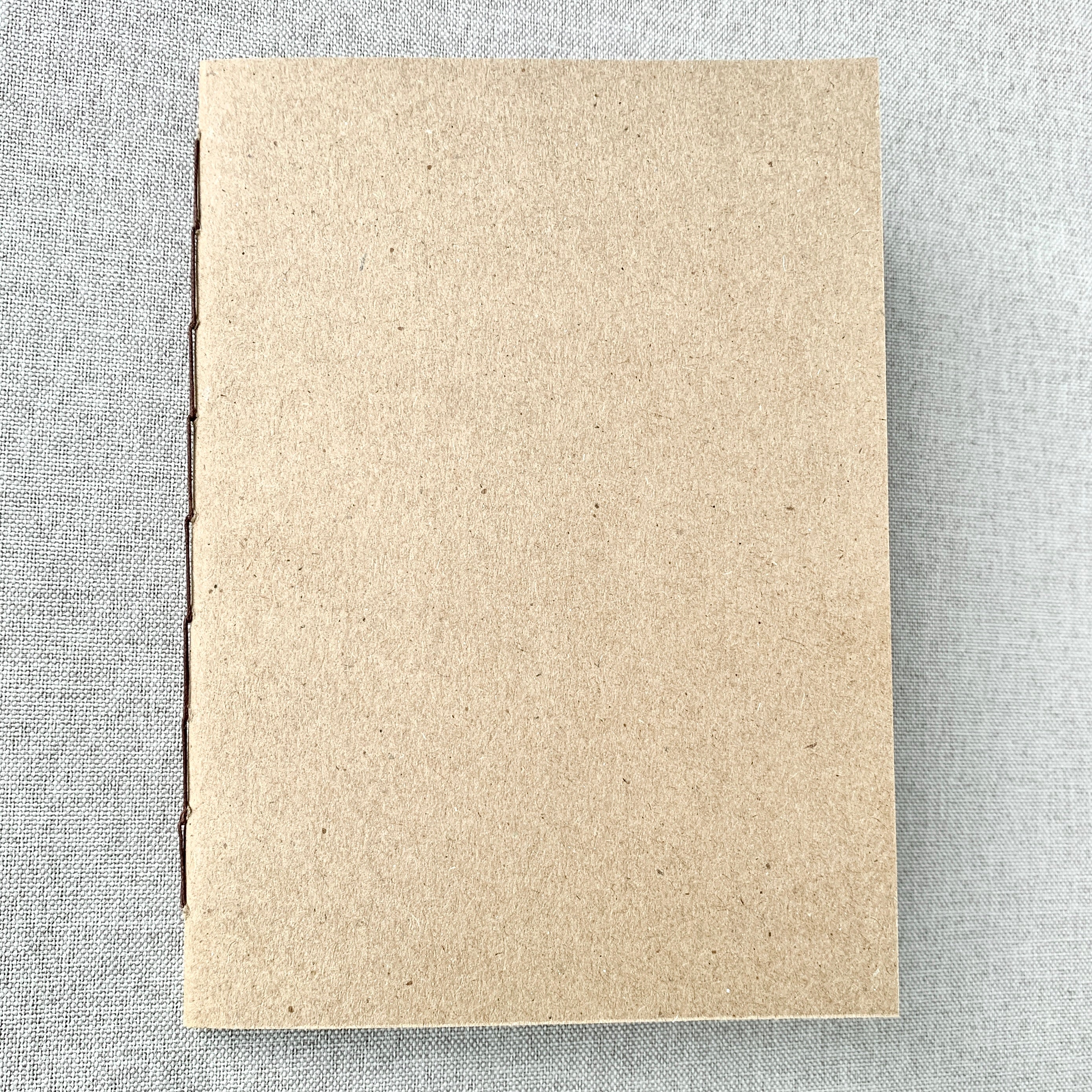 A5 Dot Grid Travelers Notebook Insert – Fountain Pen Friendly, Hand-Stitched Kraft Cover