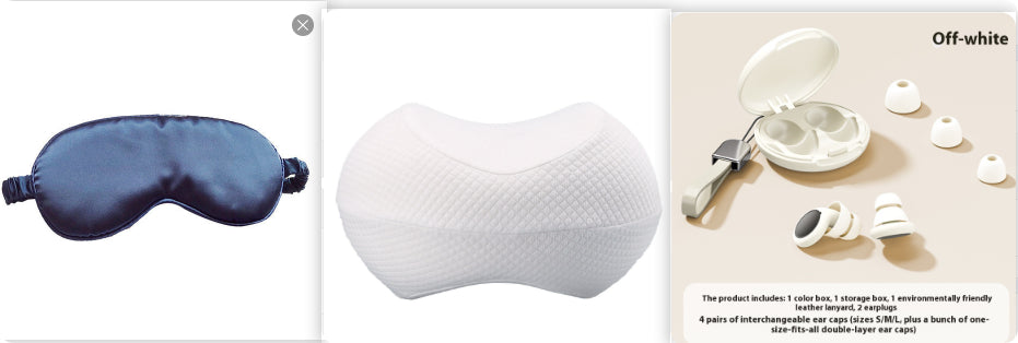 Silk Sleep Set – Eye Mask, Travel Pillow & Earplugs Bundle