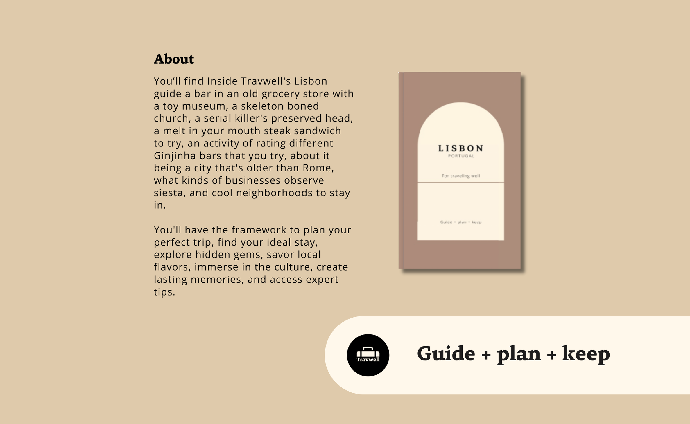 Trip Planner Portugal: A Lisbon Travel Book for a Smooth Adventure