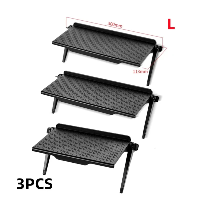 1/3PCS TV Screen Top Storage Shelf Adjustable Monitor Storage Rack Computer Desktop Display Stand TV Storage Rack Home Organizer