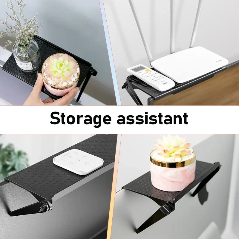 1/3PCS TV Screen Top Storage Shelf Adjustable Monitor Storage Rack Computer Desktop Display Stand TV Storage Rack Home Organizer