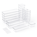 Clear Drawer Organizers Set for Home Organization