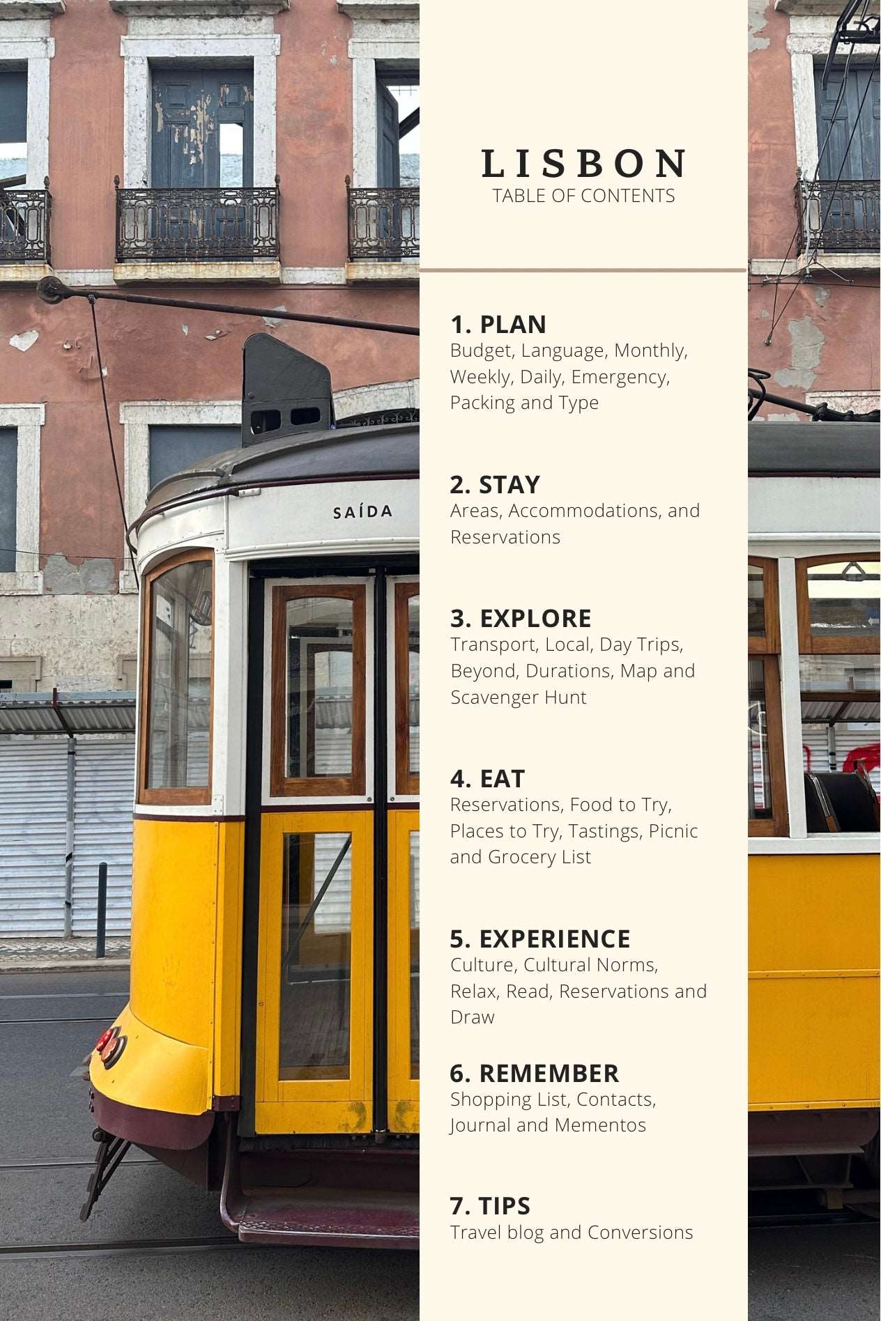 Trip Planner Portugal: A Lisbon Travel Book for a Smooth Adventure