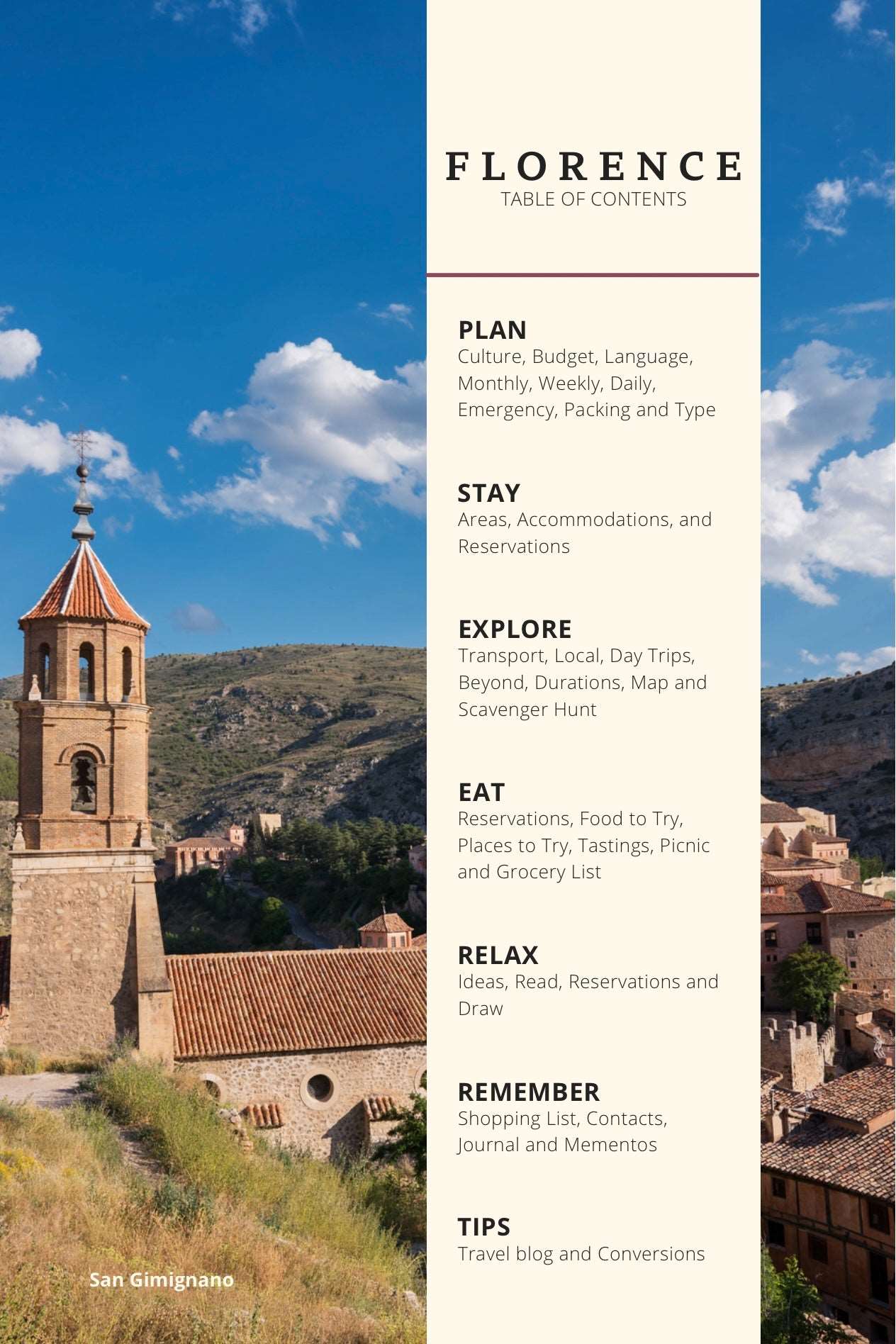 Italy Journey Planner: Explore Florence, Tuscany, & Beyond