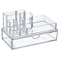 Bee Home Crystal Cosmetic Organizer with Drawer - Elegant Bathroom Storage Solution