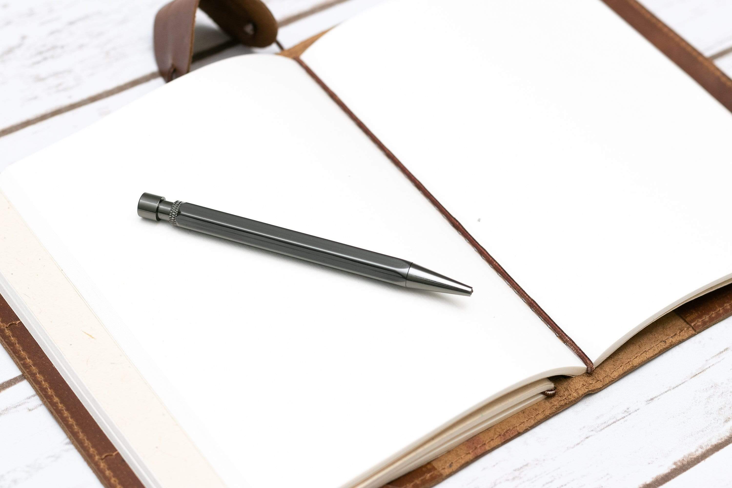 A5 Refillable Leather Traveler's Journal | Pockets, Pen Slot & Tree-Free Khadi Paper